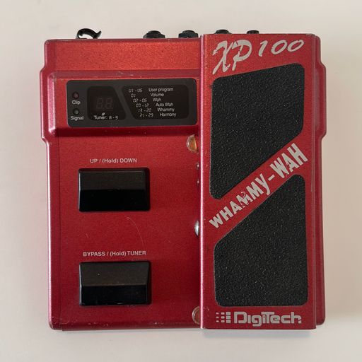 image of Kristian’s broken, touring Whammy pedal