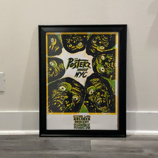 image of Screen Printed Show Poster From First Ever Show In NY