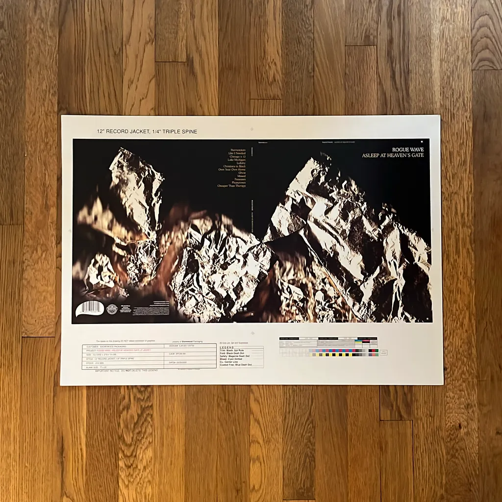 image of Rogue Wave “Asleep At Heaven’s Gate” Album Art Proof 