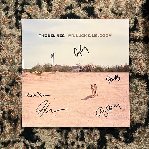 image of Signed Promo Poster The Delines Mr. Luck & Ms. Doom
