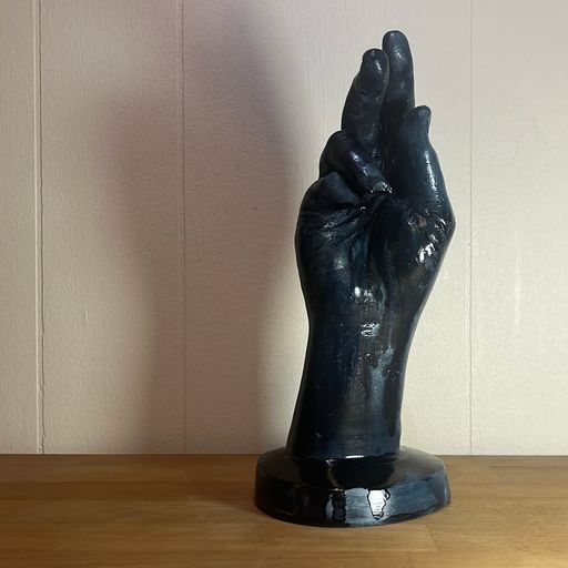 image of “One of Two Right Hands” Sculpture: plaster and oil paint 