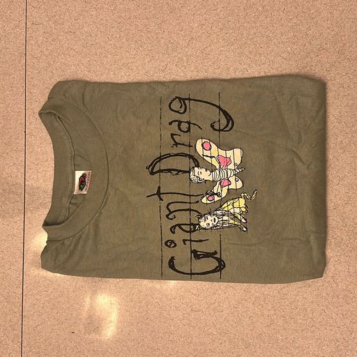 image of Giant Drag Cat & Butterfly Large T-shirt Initialed