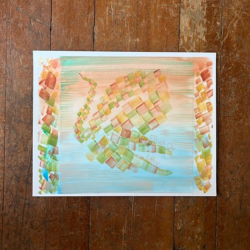 image of “Eely” Album Cover original painting