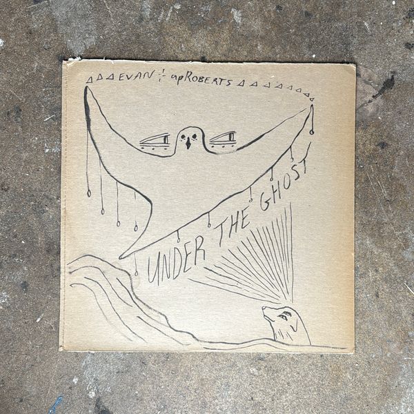 image of LP “Under The Ghost” with hand-drawn cover