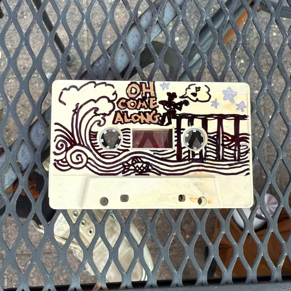 image of Doodled Cassingle of Come Along and Ride Cowboy Ride