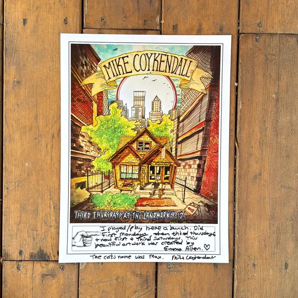 image of Landmark Saloon Third Thursdays Poster
