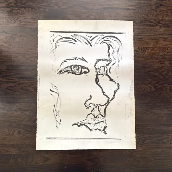 image of "The Face" Lithograph circa 1992