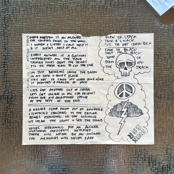 image of Old Light Lyric Sheet “Drone”
