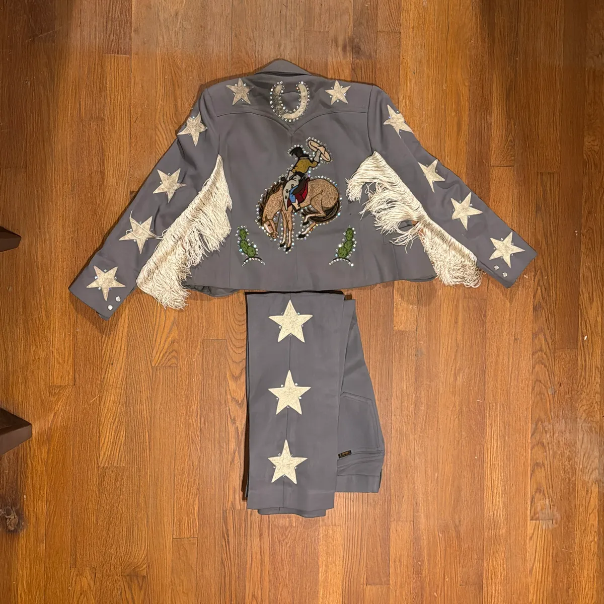 image of Custom Western Suit from album cover of “Broken Hearted Blue”