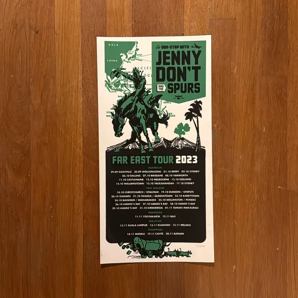 image of Far East Tour Poster, Jenny Don’t & The Spurs
