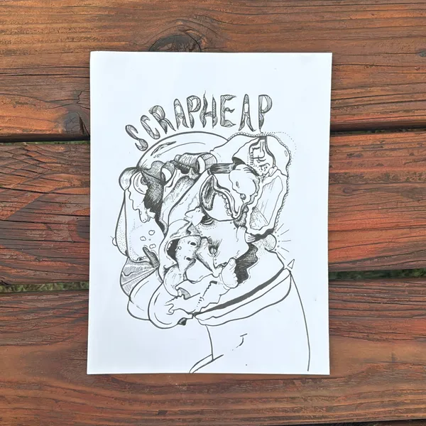 image of Scrapheap, brush pen on paper.