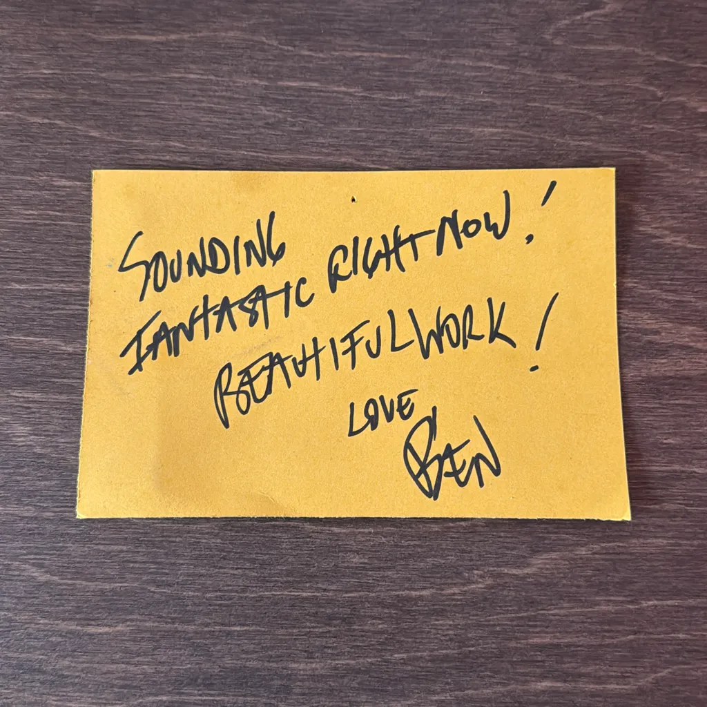 image of Note from Ben Bridwell