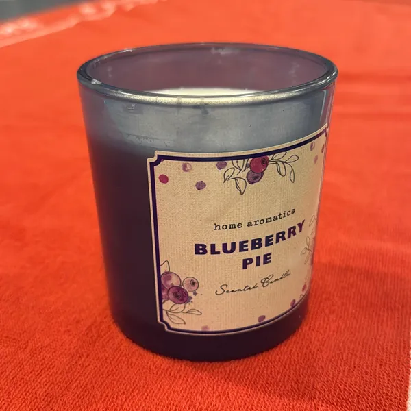 image of Blueberry Pie Candle used on screen in HERETIC
