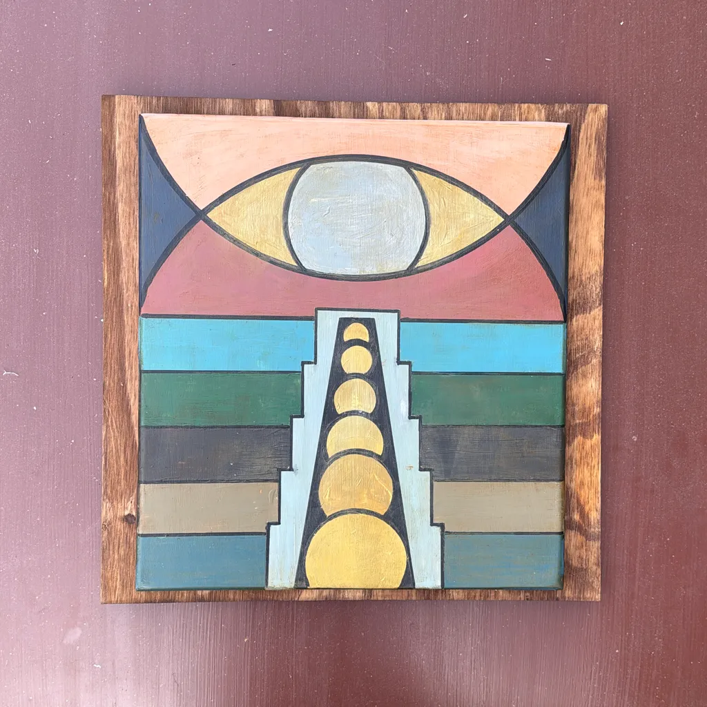 image of Original Painting used for art if The Far Sound record “To Heart, To Earth”