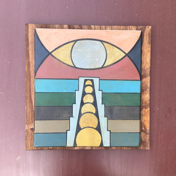 image of Original Painting used for art if The Far Sound record “To Heart, To Earth”