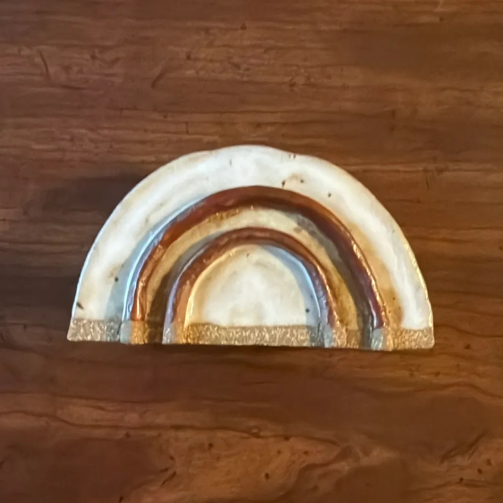 image of Rainbow Stoneware Bud Vase #1