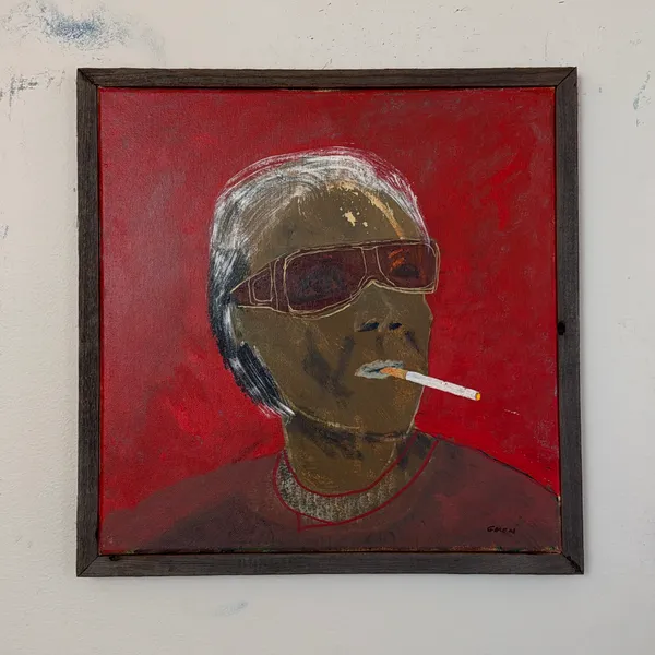 image of Kind of Red, Acrylic on Canvas, 15.5x15.5