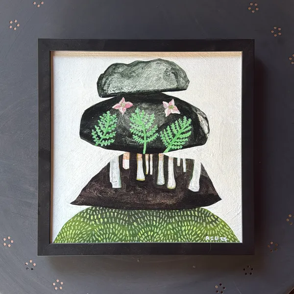 image of “Cairn 1” Acrylic on Canvas 12x12