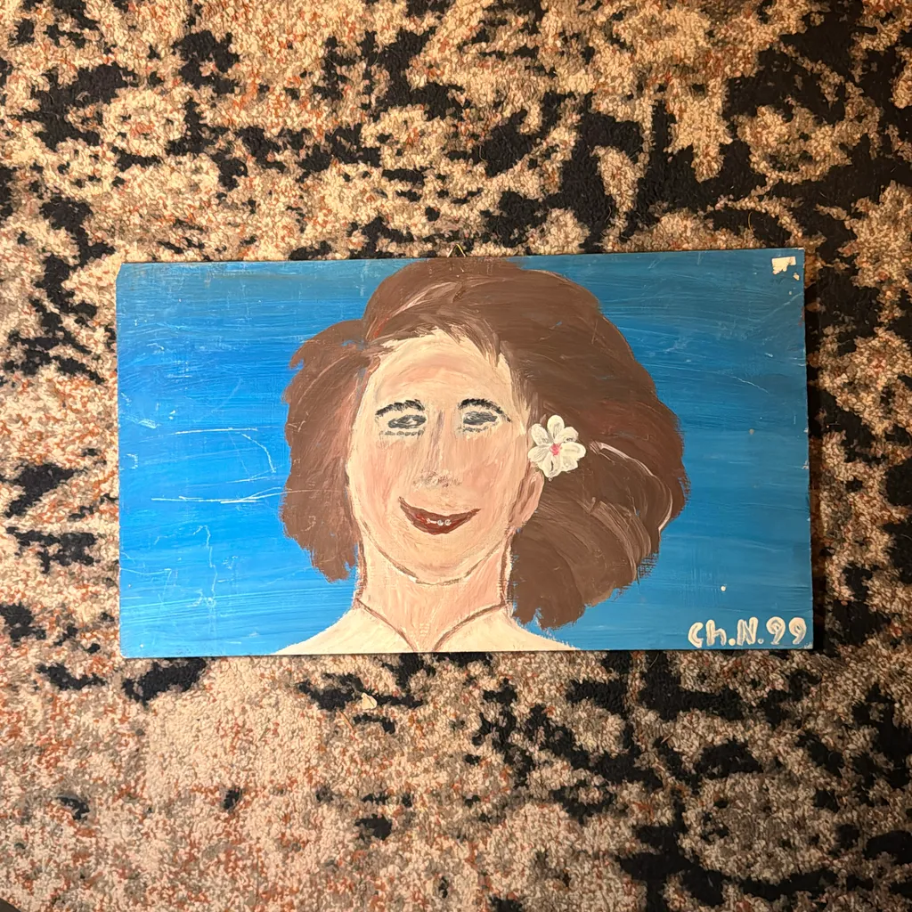 image of “Mother’s Portrait of You” Thrift Store Painting used for Fronjentress Album Cover