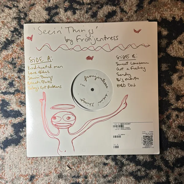 image of Fronjentress “Seein’ Things” Test Pressing with doodles