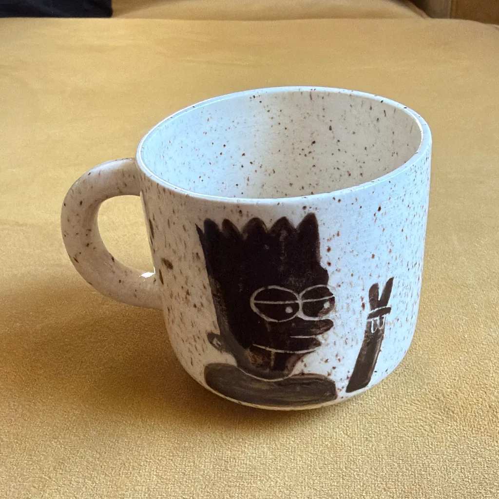 image of “Peace, man” Bart Mug (hand painted)