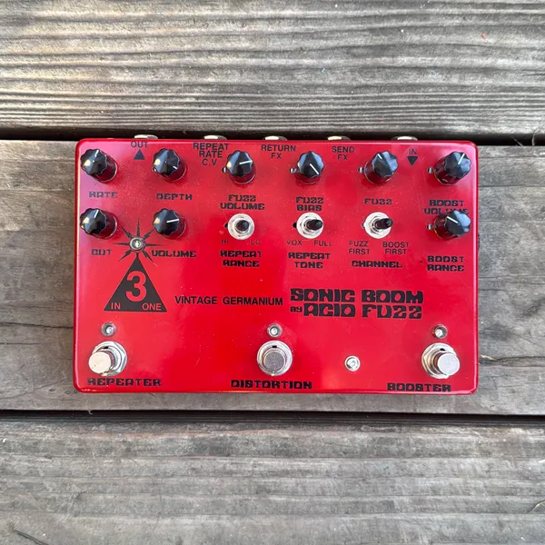 image of Acid Fuzz 3 in 1 pedal, hand-wired, made for BJM