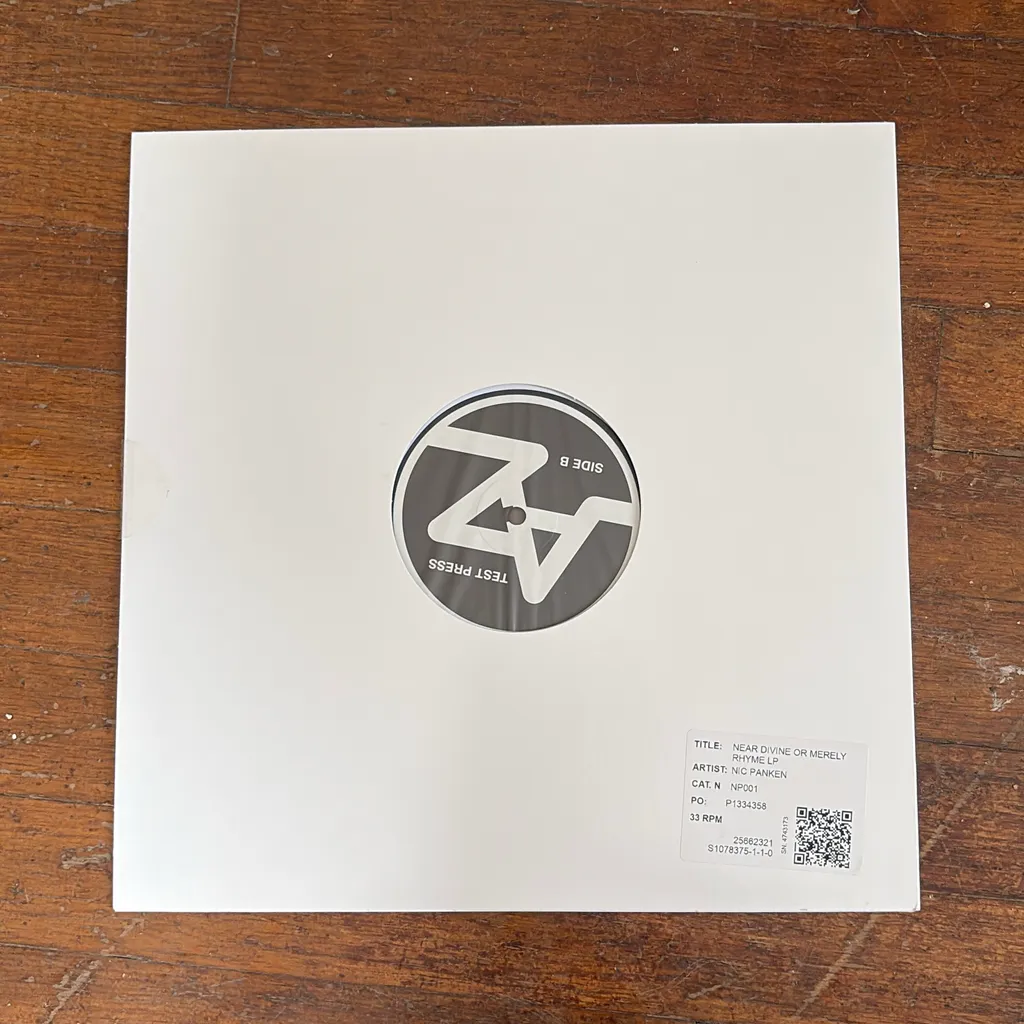 image of Test pressing - Nic Panken “Near Divine or Merely Rhyme” (2026)