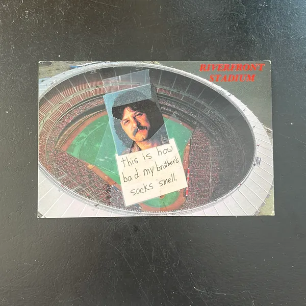 image of Postcard #12 :: Sincinnati Stinky Socks