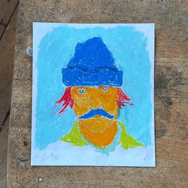 image of Self-Portrait, Prototype for album cover “Nothing For Me Please”