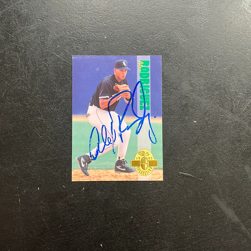 image of First Ever A-Rod Professional Autograph From April 1994