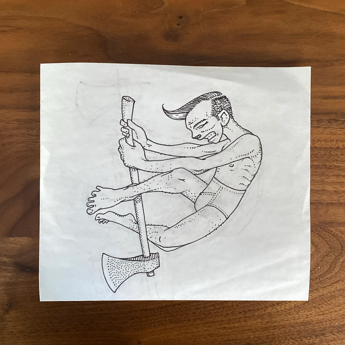 image of Underpantsed Axewielder