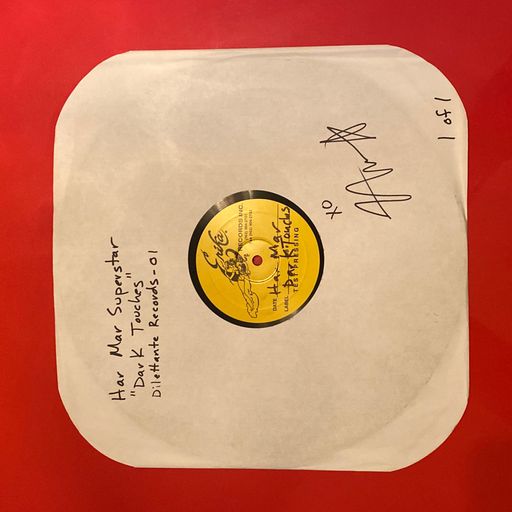 image of Har Mar Superstar “Dark Touches” Autographed Test Pressing