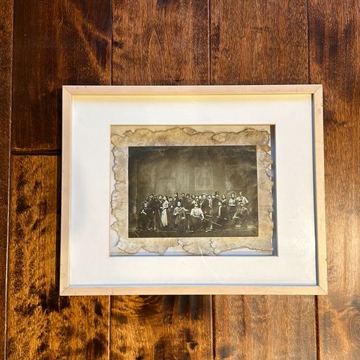 image of Signed Framed Shadowbox Image of The Civil War Musical Original Broadway Cast
