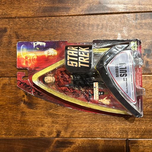 image of Autographed and Personalized George Takei Star Trek Mirror Sulu Action Figure